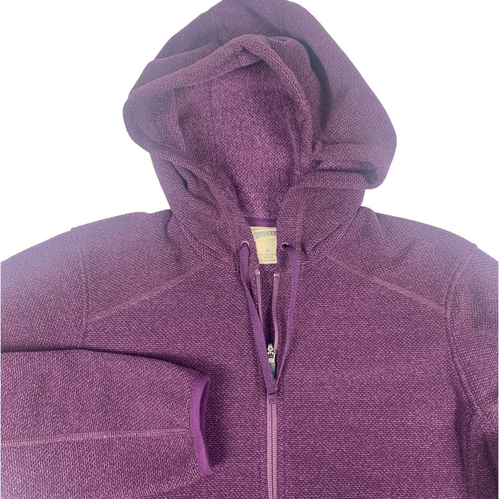 Duluth Trading Park Point Pullover Hoodie Fleece 1/2 Zip Womens Small Burgundy